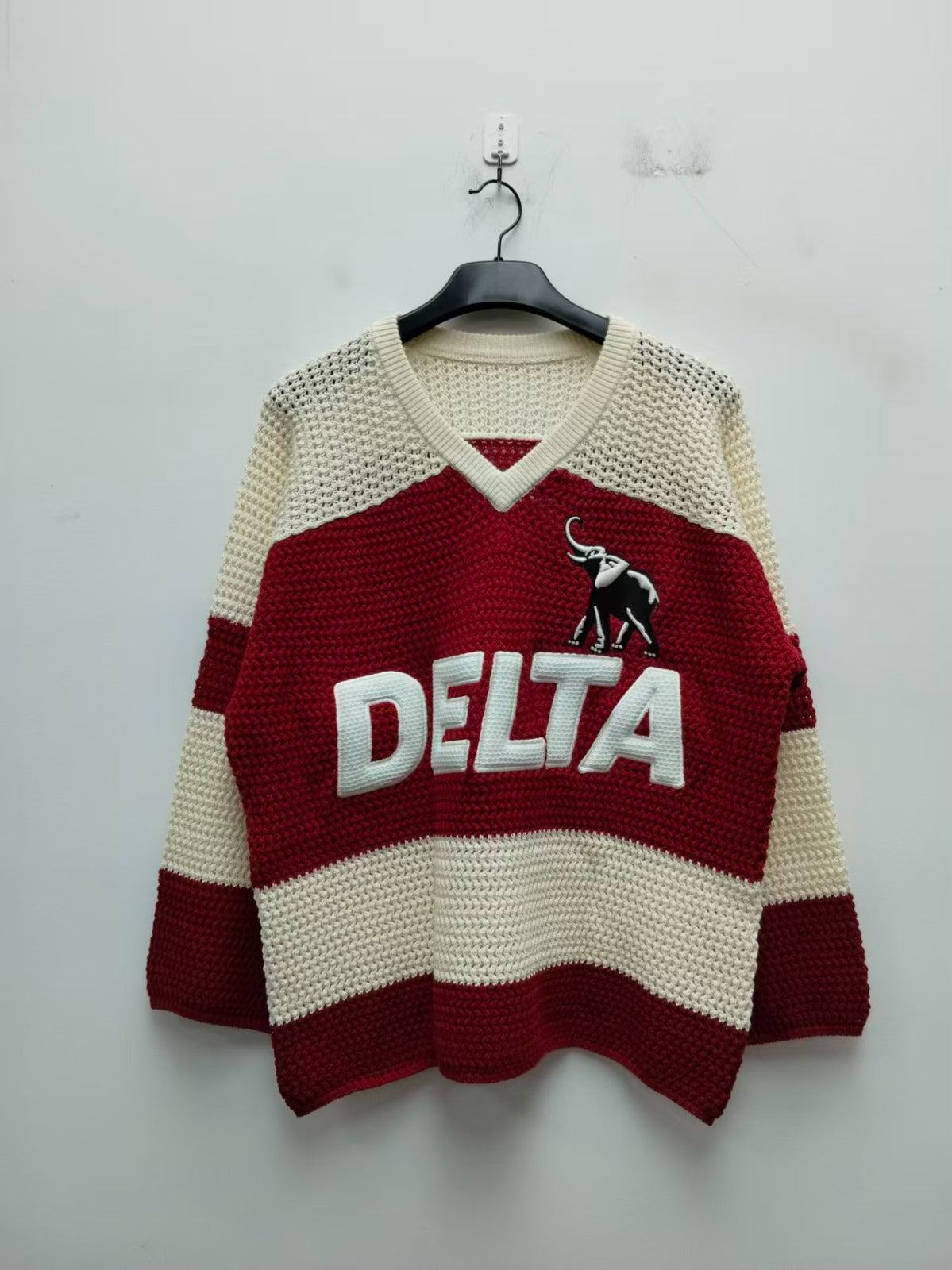 Delta Knit Sweater (PREORDER. WILL BE SHIPPED DECEMBER. ONLY 50 AVAILABLE FOR FIRST DROP)