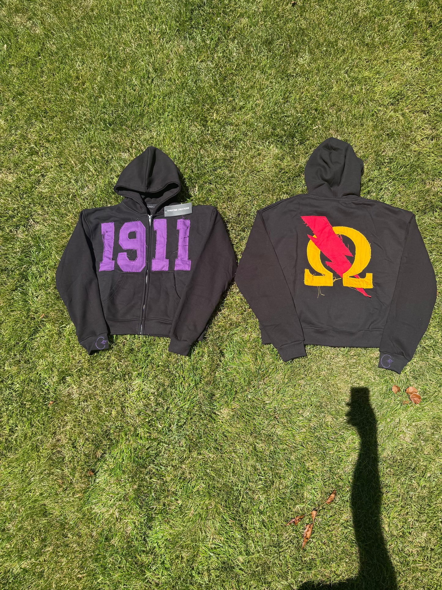1911 Distressed Hoodie Black