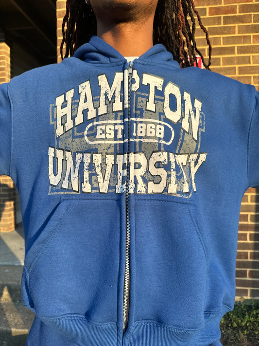 HU Zip Up Blue