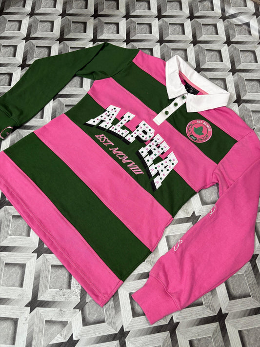 AKA Striped Polo