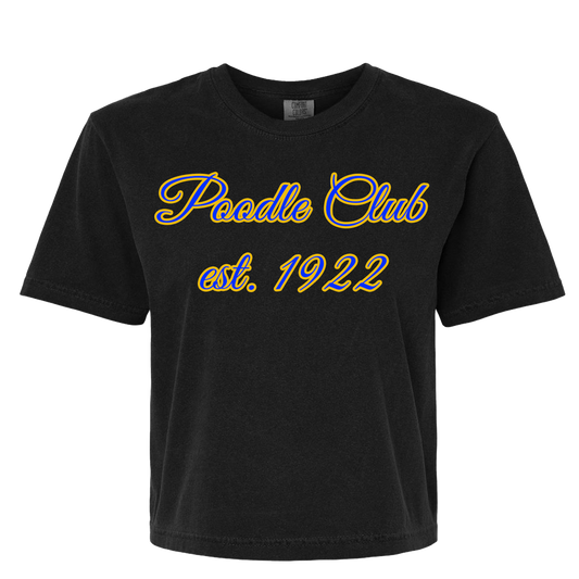 Poodle Club Crop Top T-Shirt